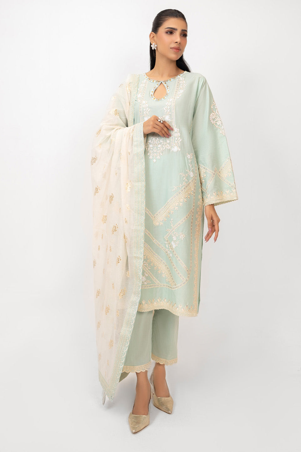 3PC Lawn Embroidered Suit