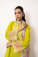 3PC Lawn Embroidered Suit