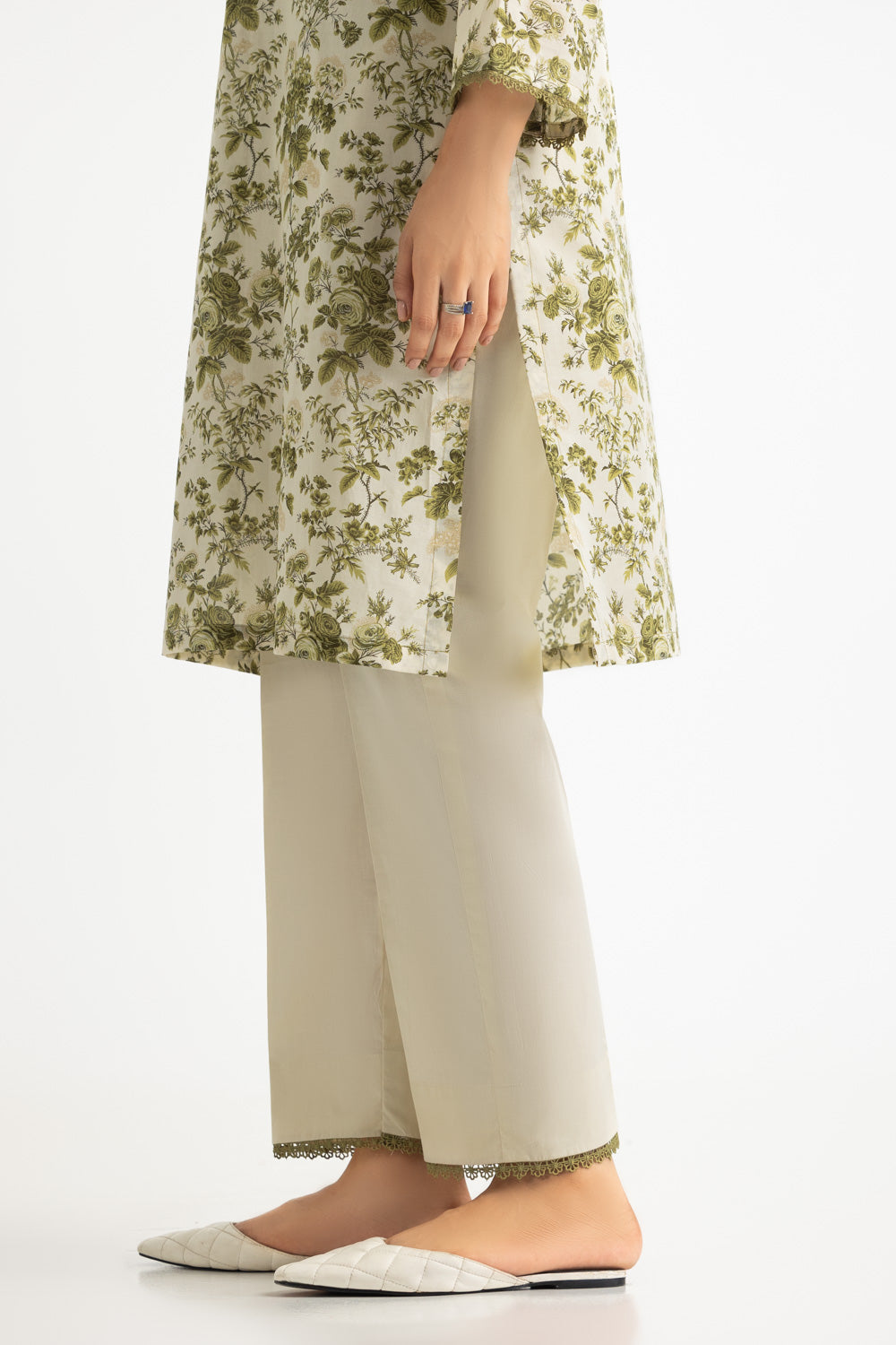 3PC Lawn Printed Suit With Denting Lawn Embroidered  Dupatta