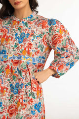 3PC Lawn Printed Suit With Embroidered Border