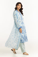 3PC Lawn Printed Suit With Embroidered