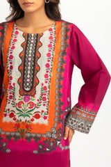 3PC Lawn Printed Suit With Embroidered