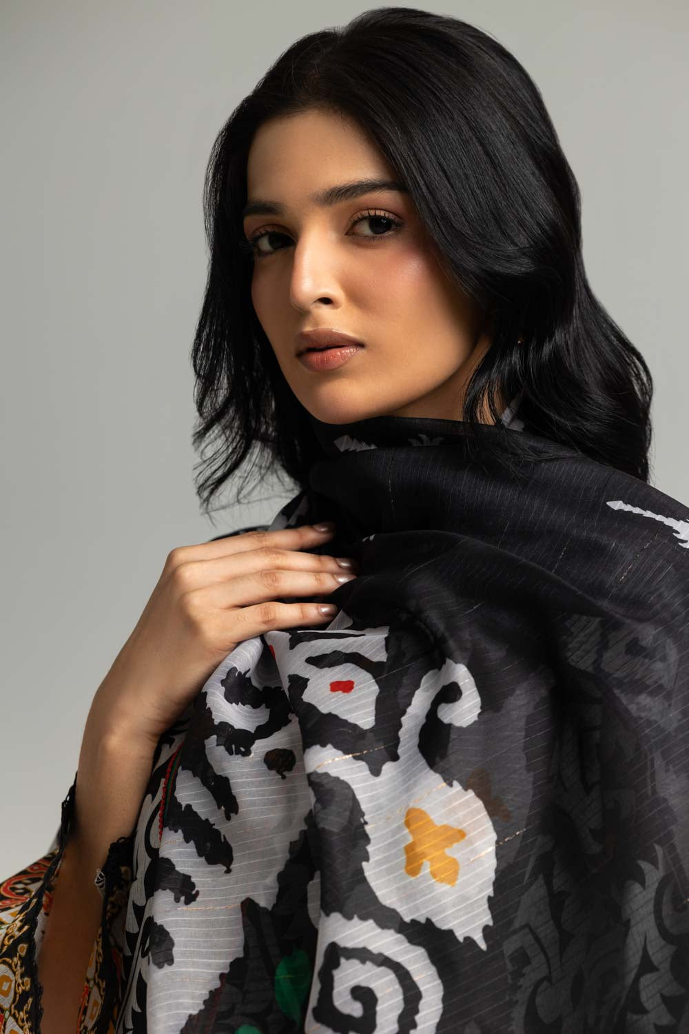 3PC Lawn Printed Suit With Embroidered