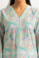 3PC Lawn Printed Suit With Embroidered