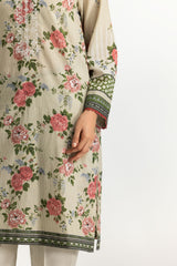 3PC Lawn Printed Suit With Embroidered