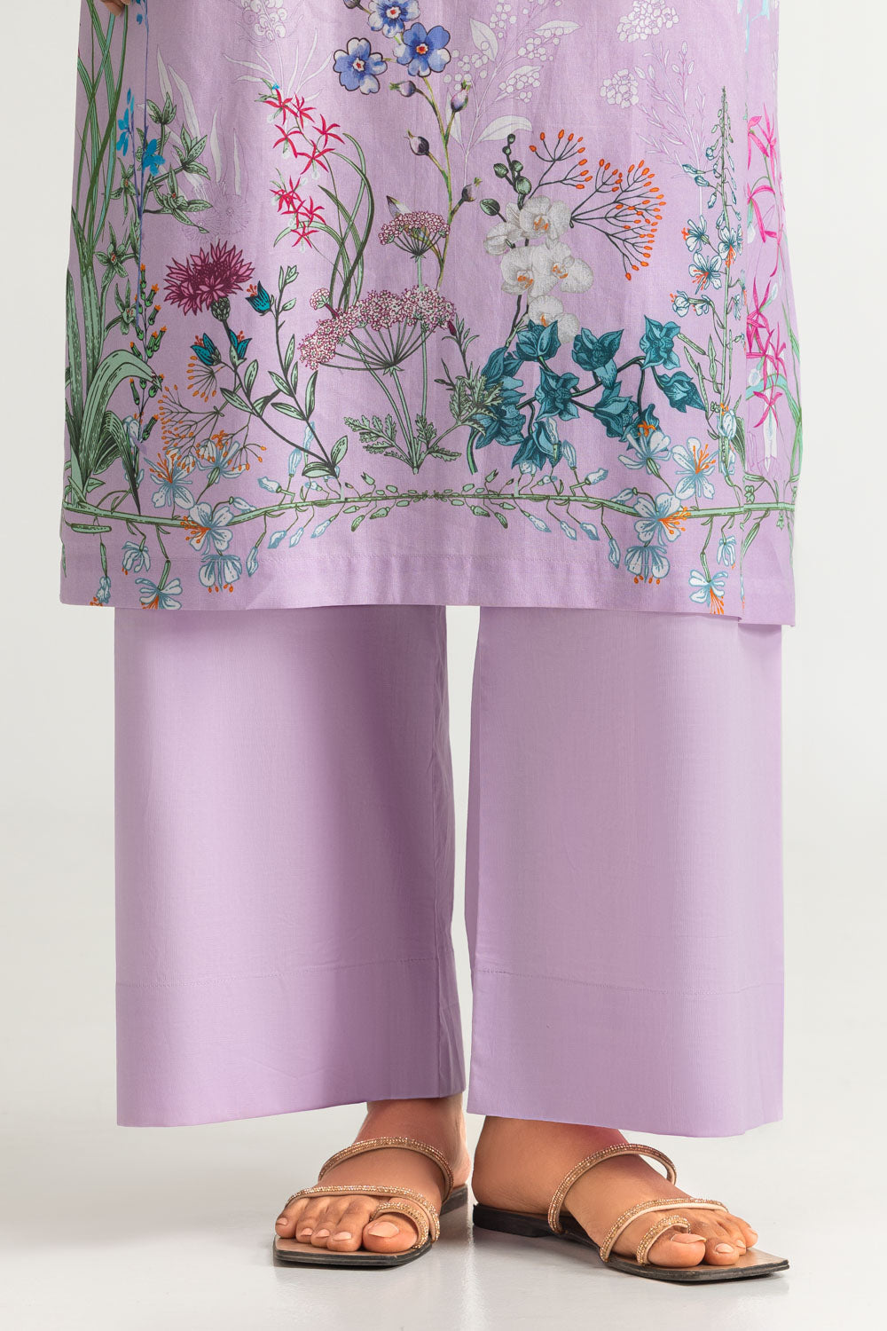 3PC Lawn Printed Suit With Embroidered