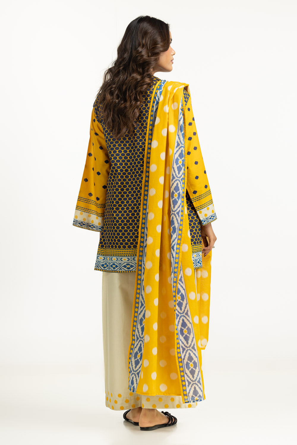 3PC Lawn Printed Suit With Embroidered Trouser