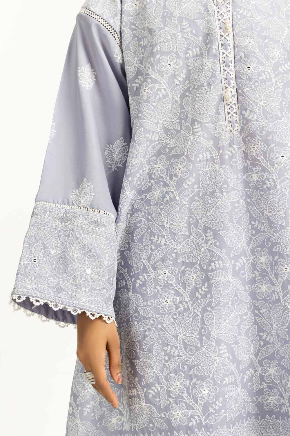 3PC Lawn Sequence Embroidered Suit