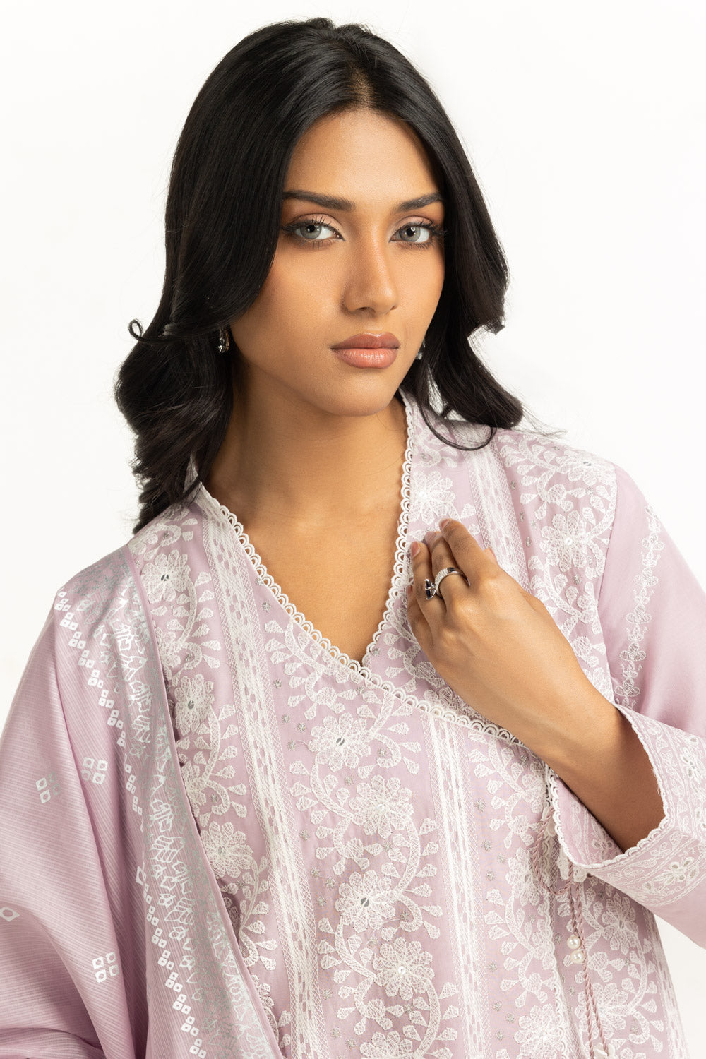 3PC Lawn Sequence Embroidered Suit