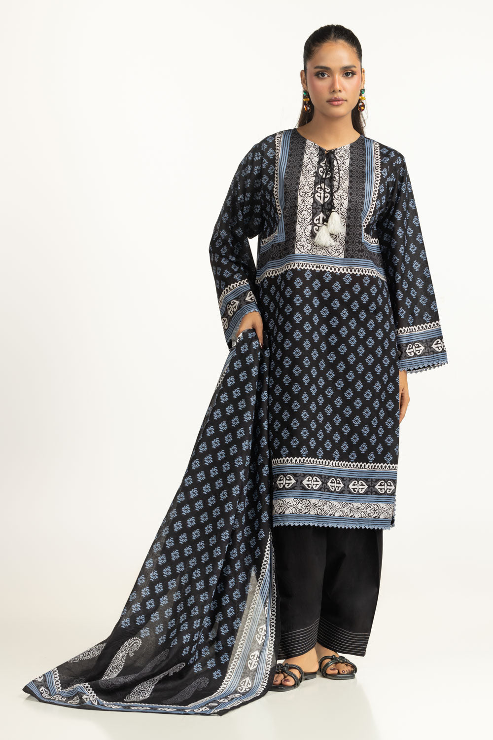 3PC Printed Lawn Suit