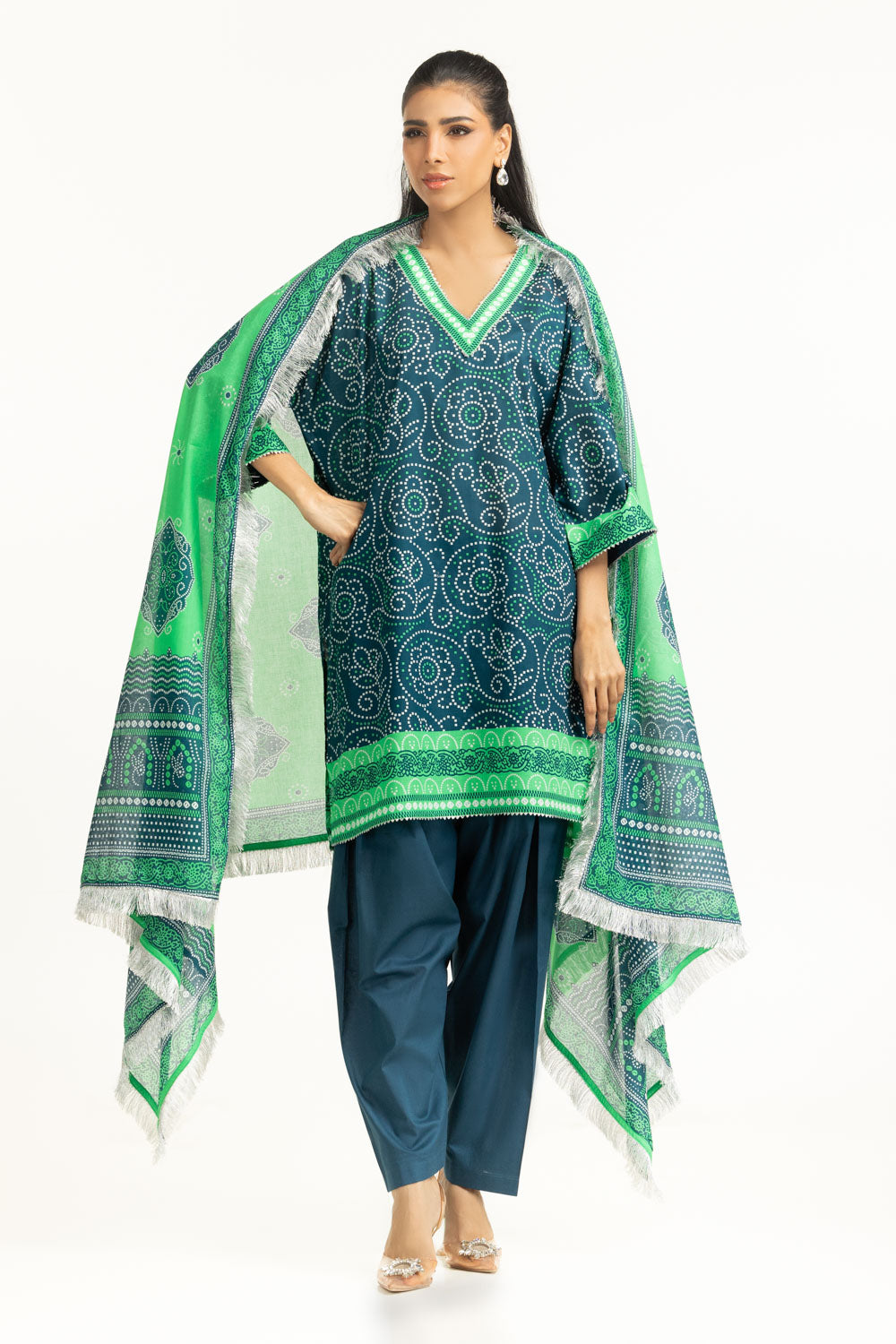 3PC Printed Lawn Suit