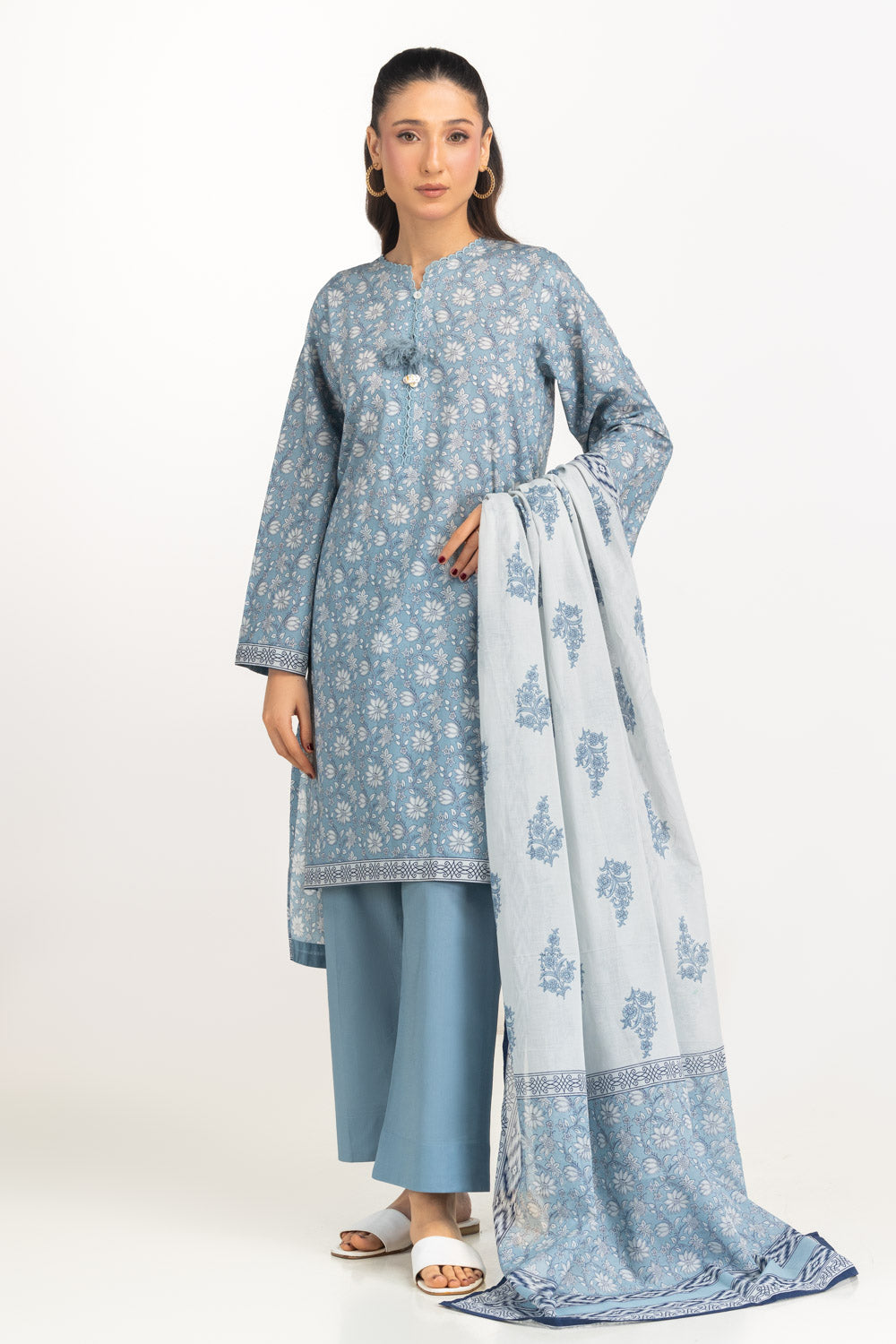 3PC Printed Lawn Suit