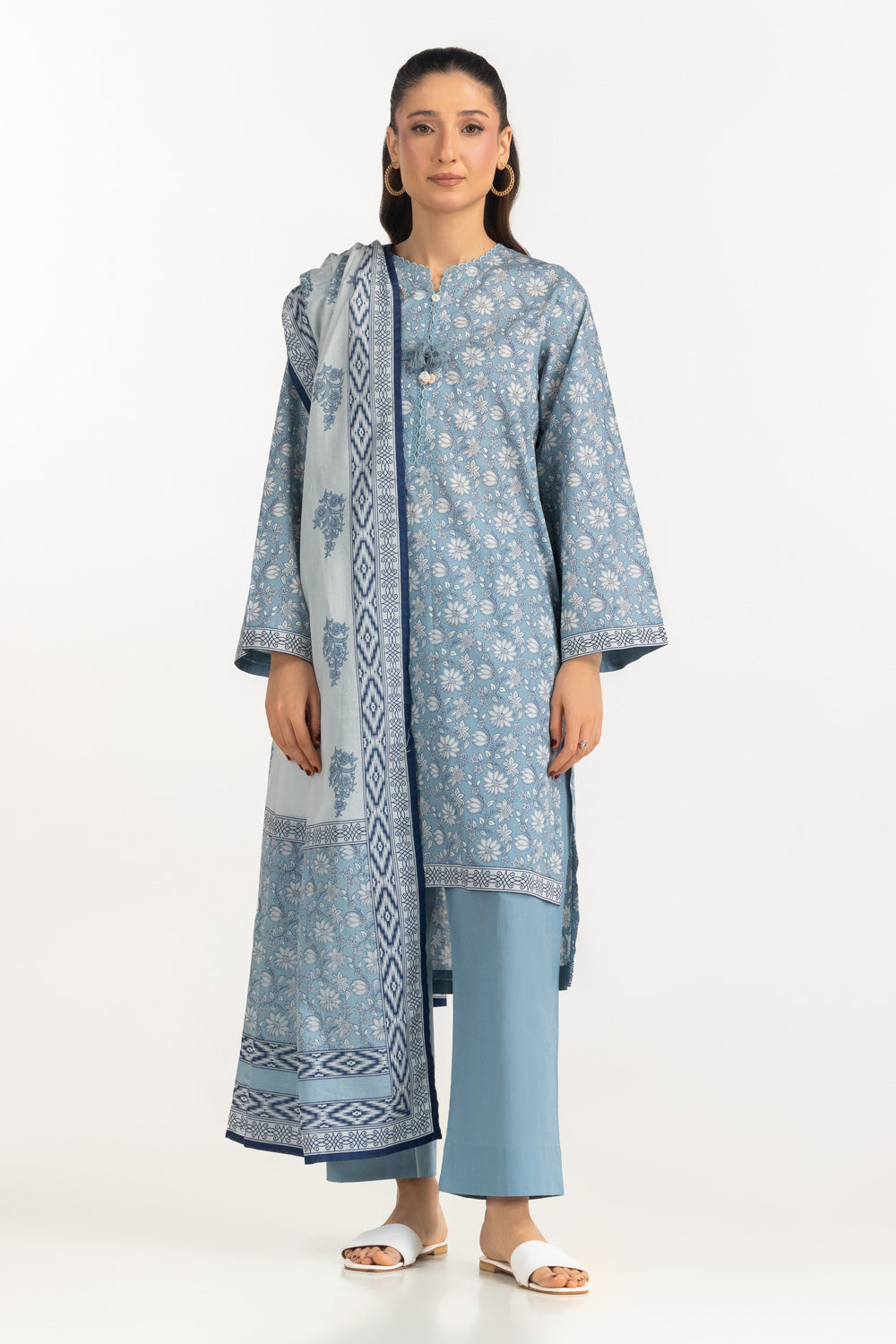 3PC Printed Lawn Suit
