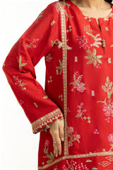 3PC Rawsilk Embroidered Suit