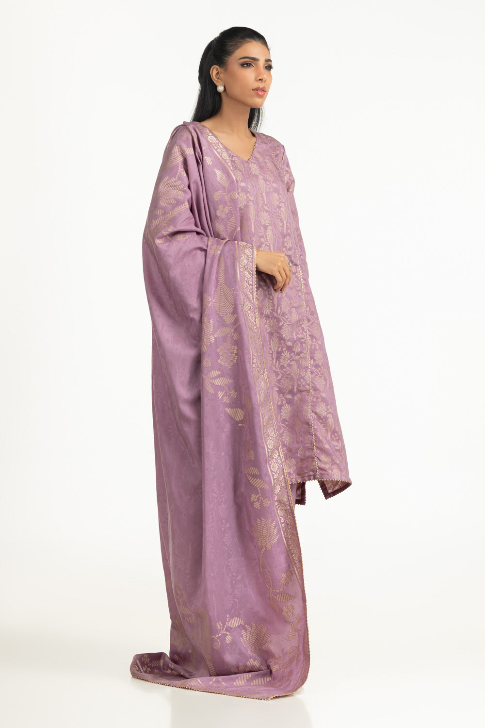 3PC Viscose Jacquard Suit