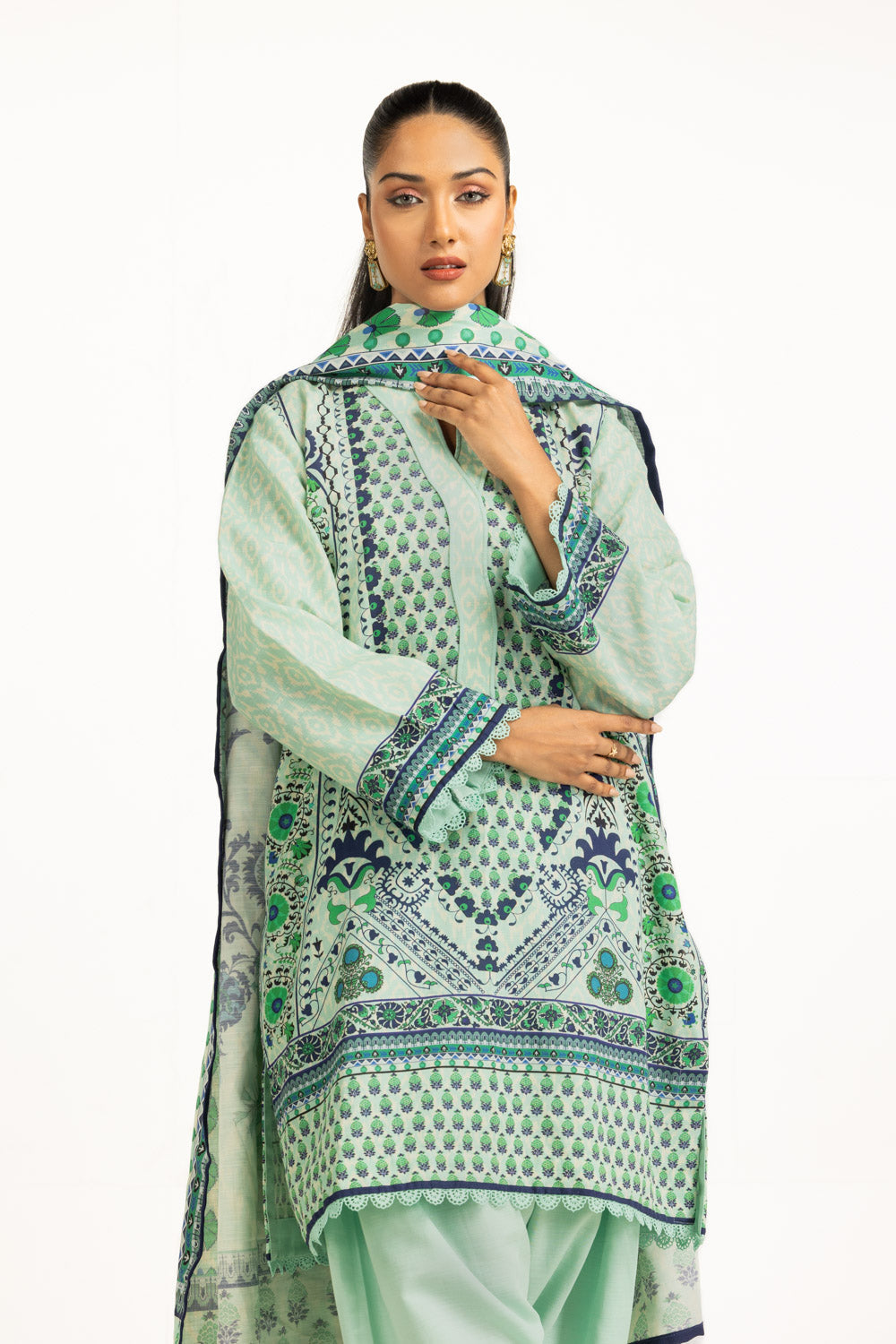 3PC Viscose Khaddar Printed Suit