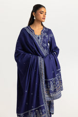 3PC Viscose Rawsilk Embroidered Suit