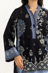 3Pc Cambric Printed Shirt And Trouser With Printed Scarf