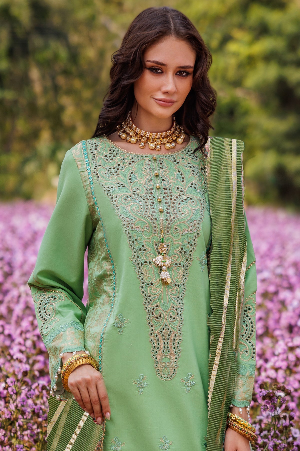 3-PC  Embroidered Lawn Collection Suit CZ5-04 P