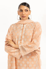 3PC Chiffon Embroidered Suit