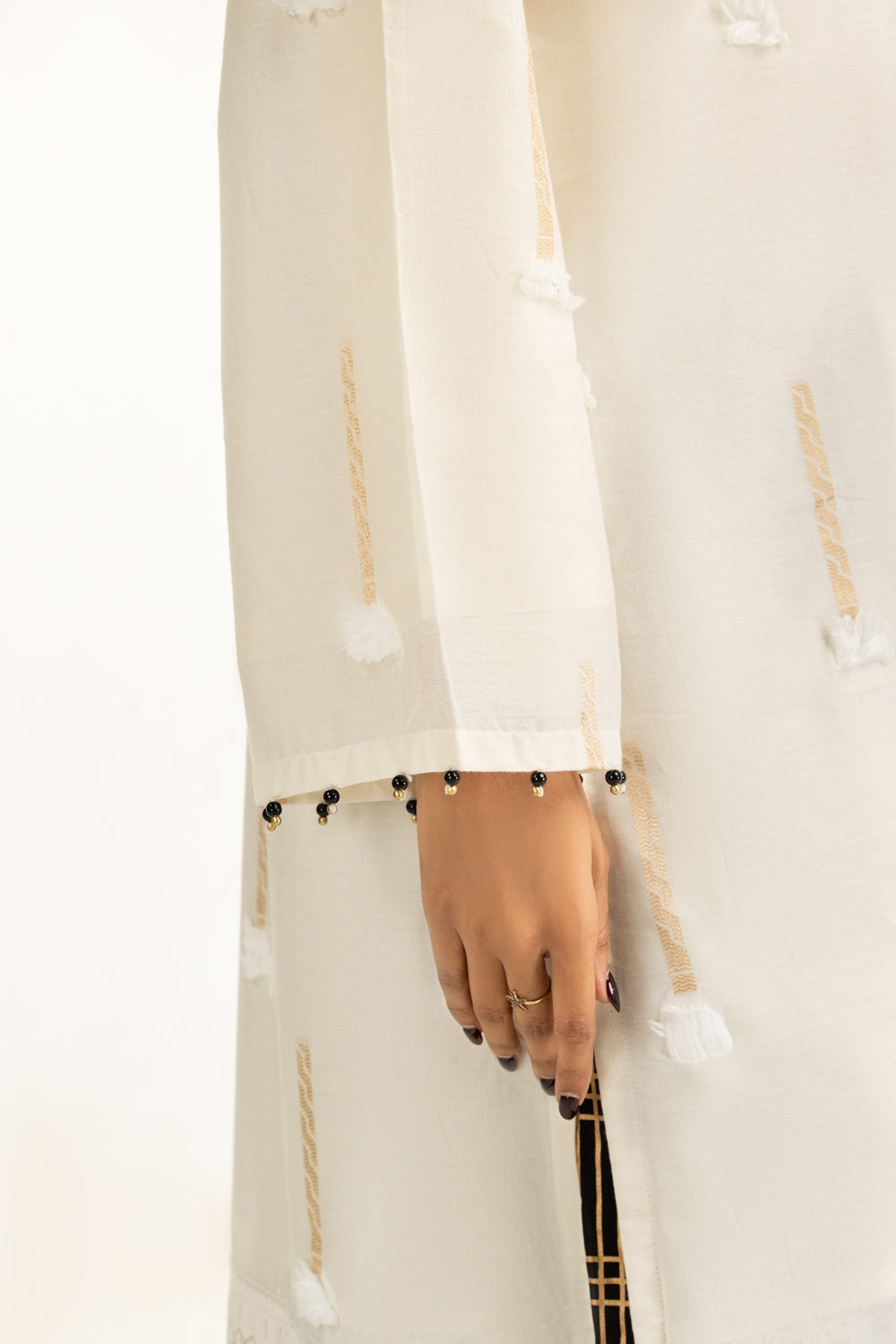 3PC Jacquard Embroidered Suit