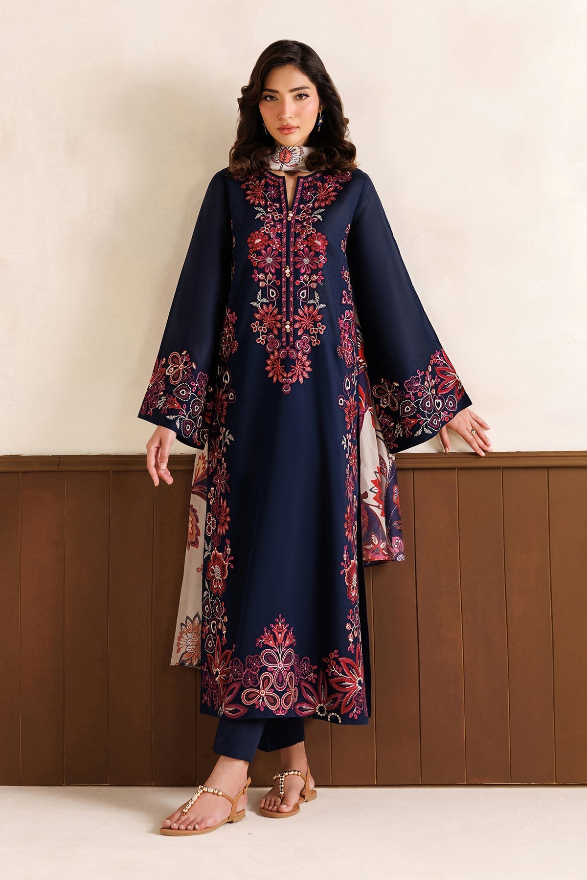EMBROIDERED DOBBY LAWN PR-1337