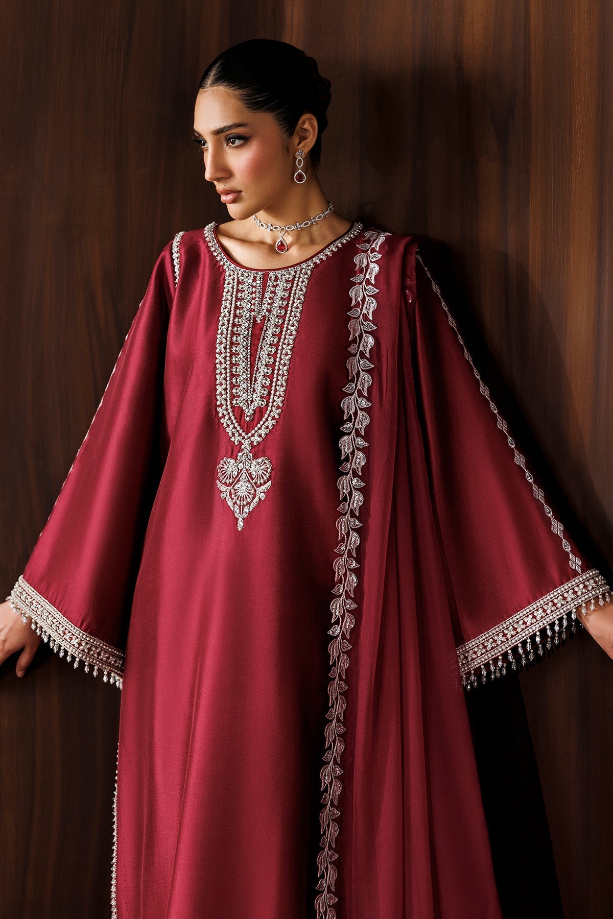 EMBROIDERED SHEESHA SILK PR-1289