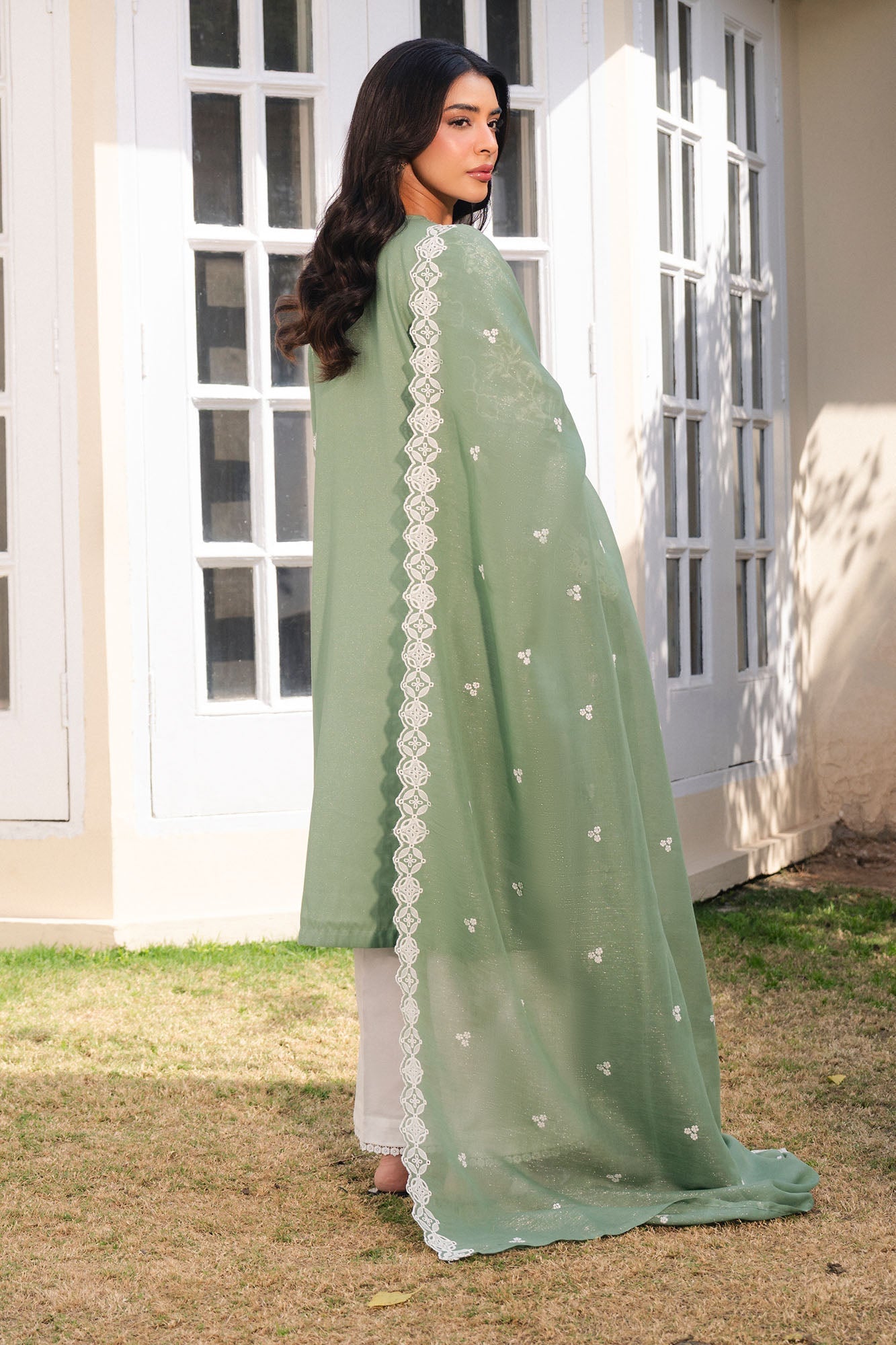 MOSS LUXE-2PC (SHIRT & DUPATTA)