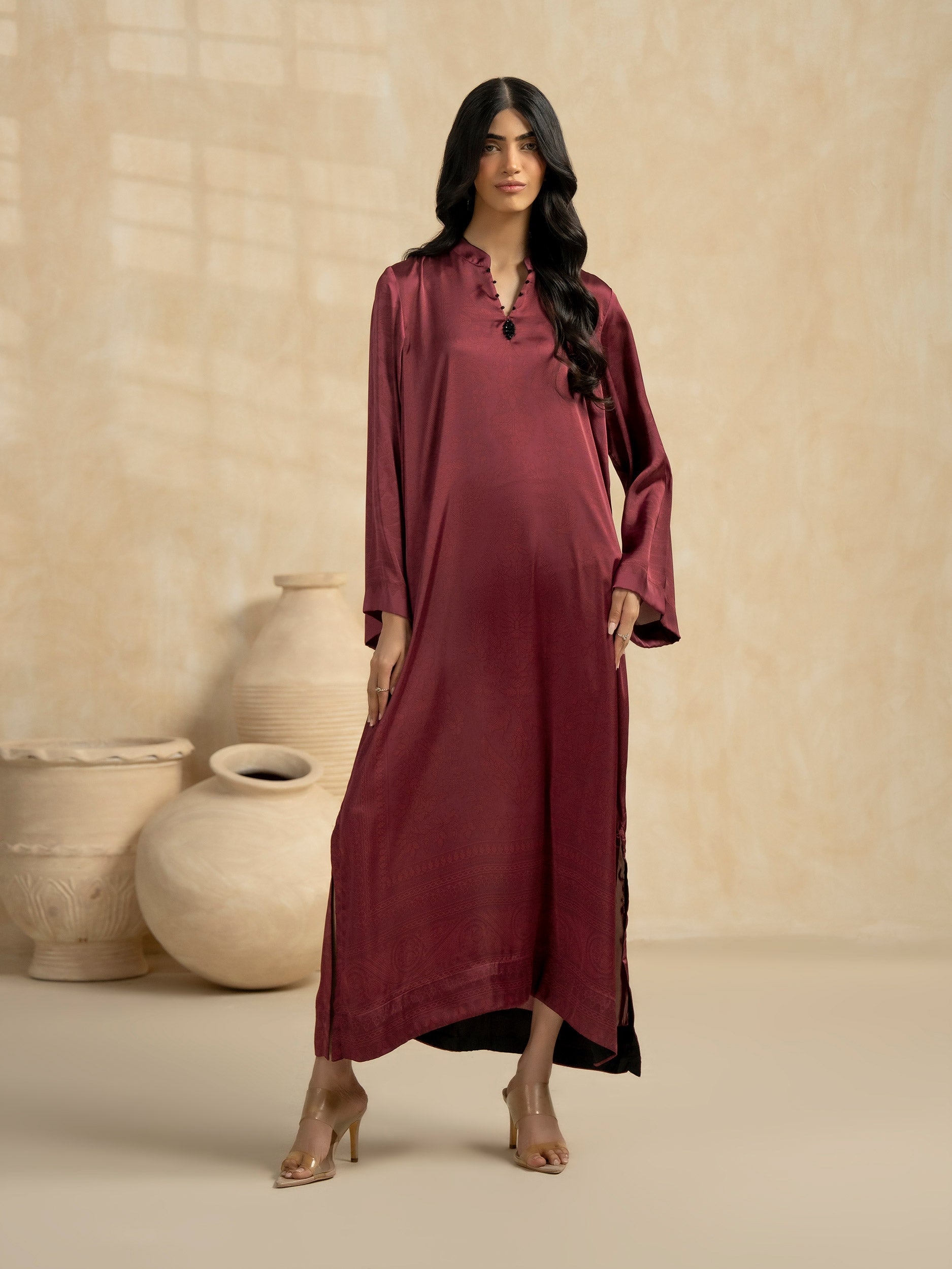 Silk Shirt-Printed (Pret)