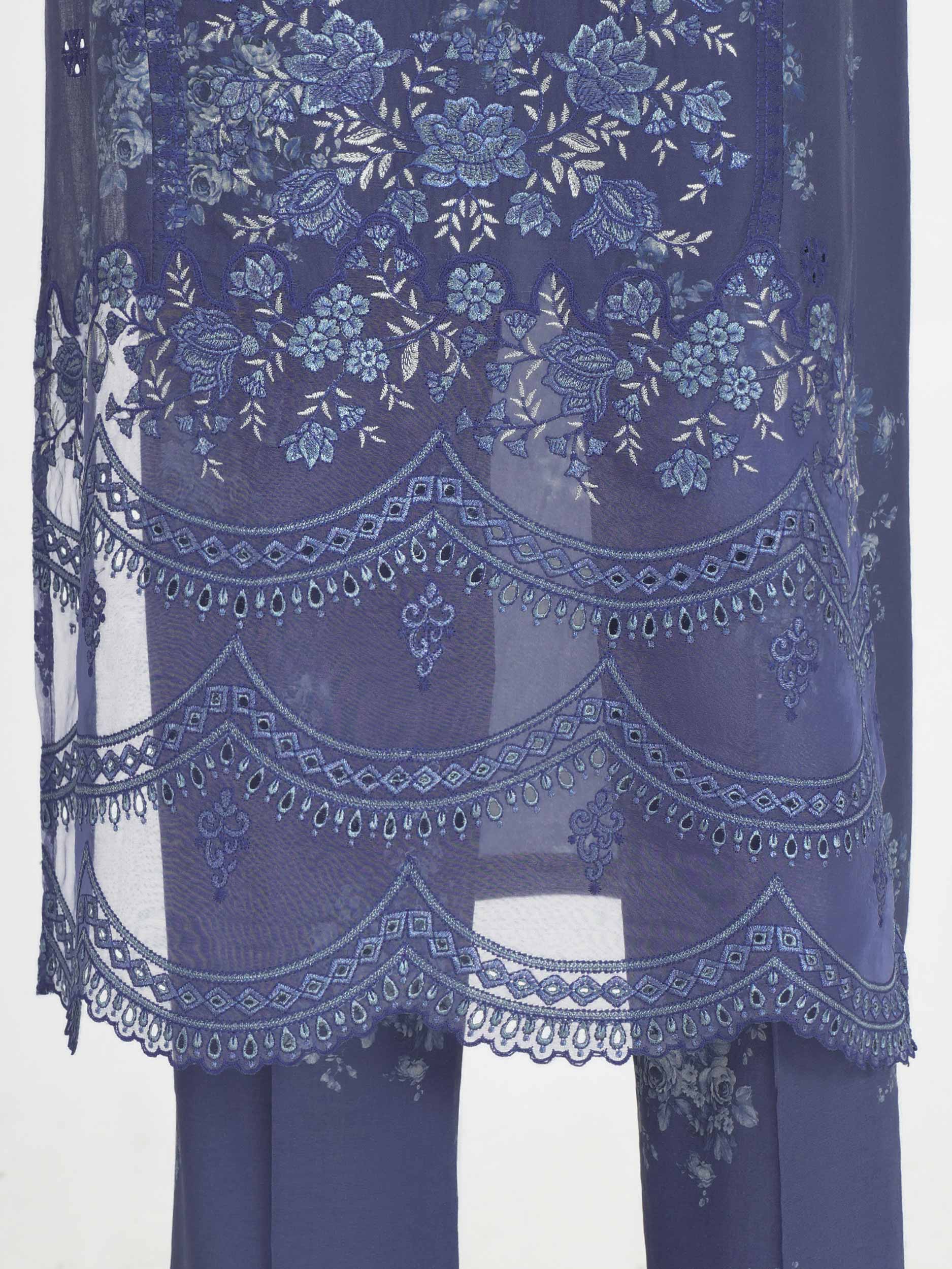 3 Piece Lawn Suit- Embroidered (Pret)