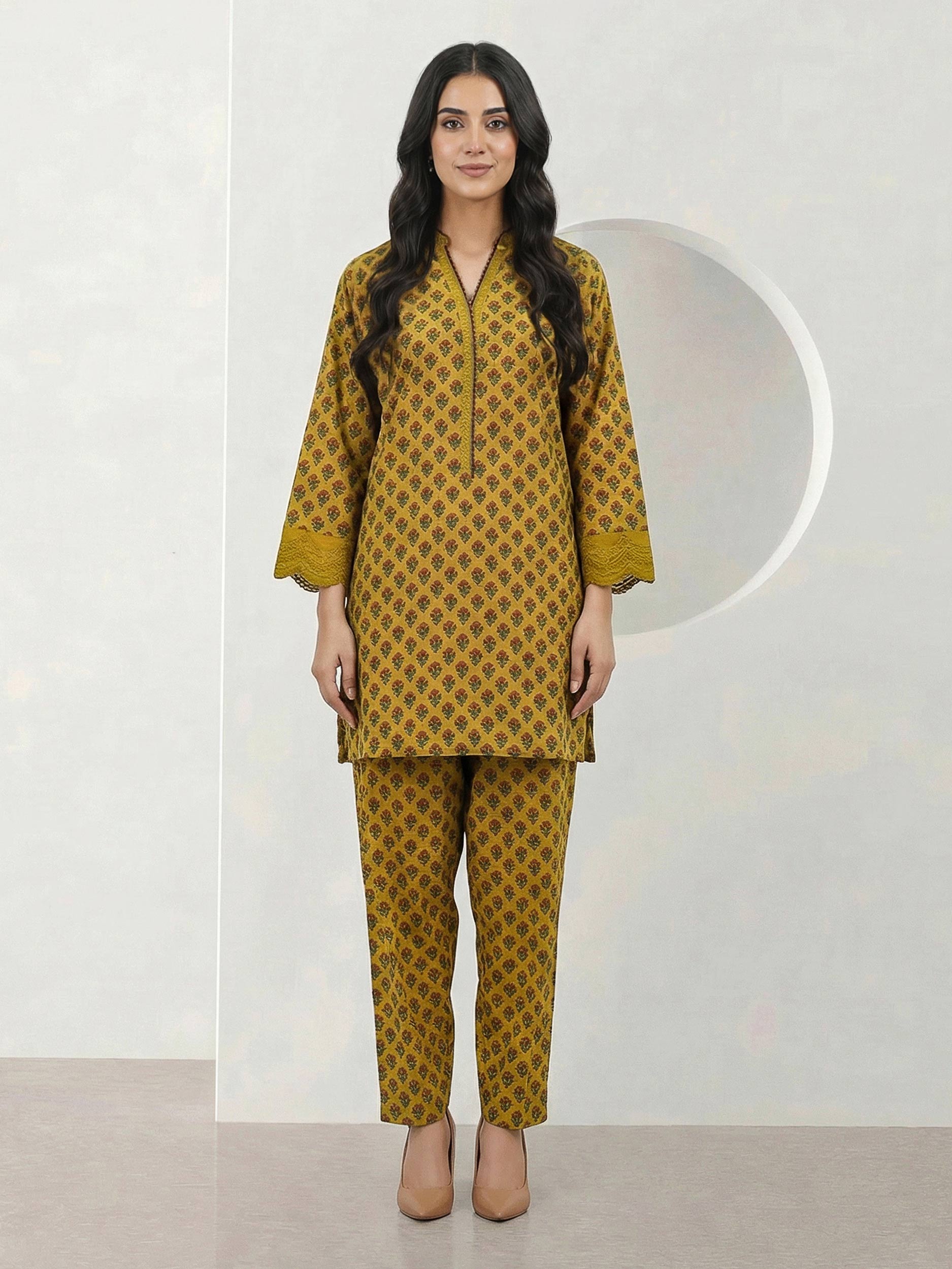 2 Piece Lawn Suit- Embroidered (Pret)