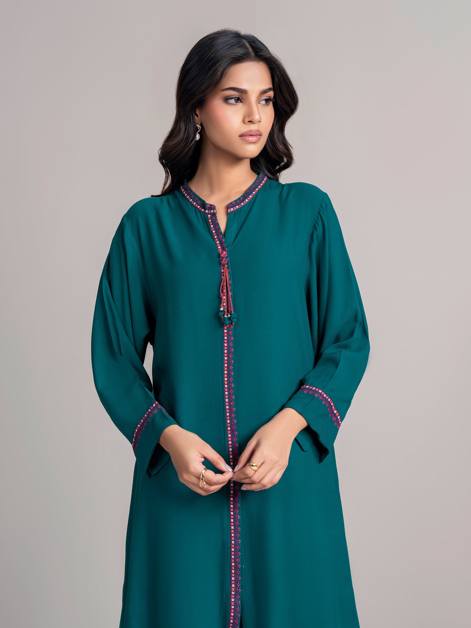 2 Piece Stone Suit- Embroidered (Pret)