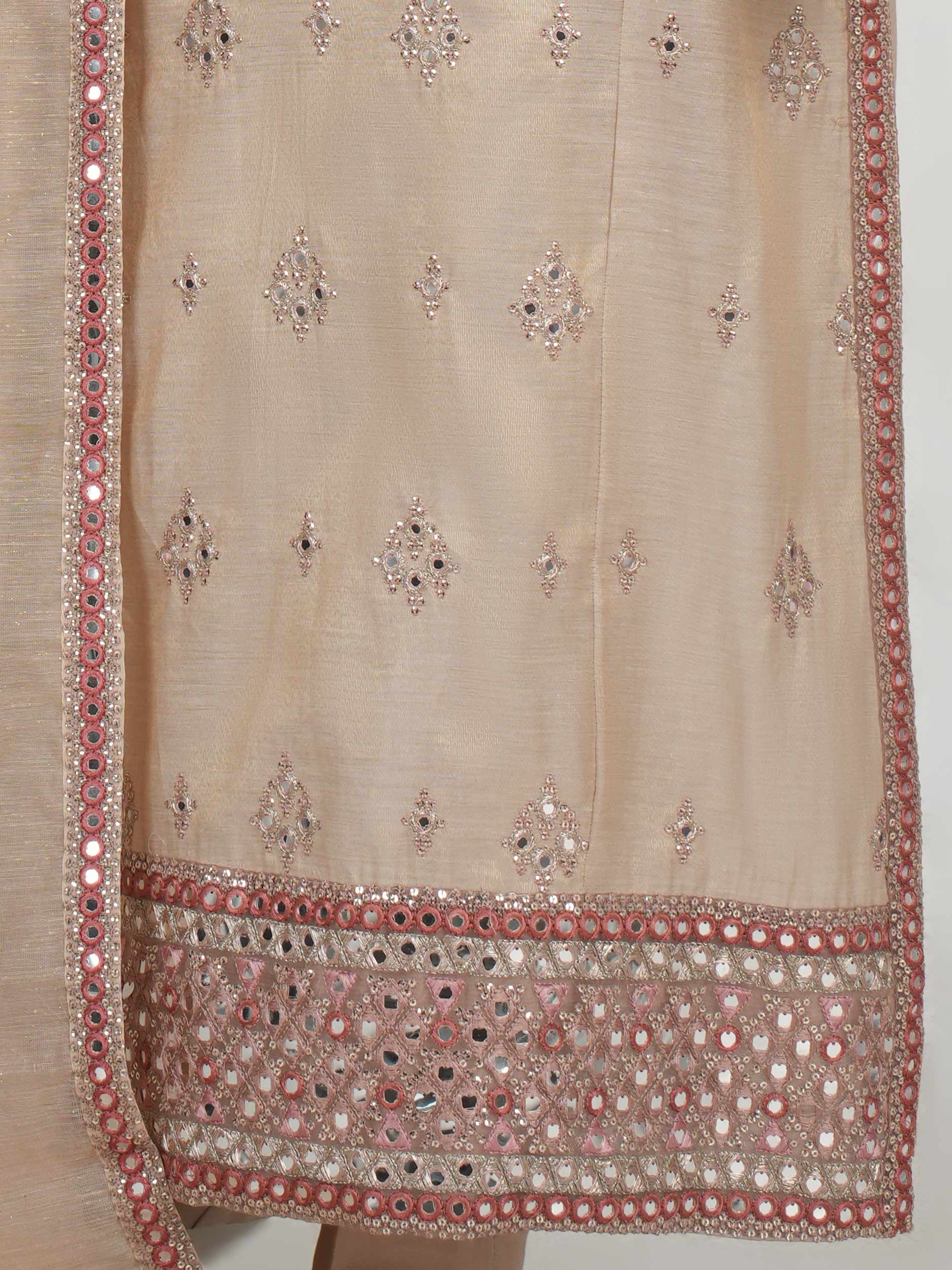 3 Piece Lawn Zari Suit- Embroidered (Pret)