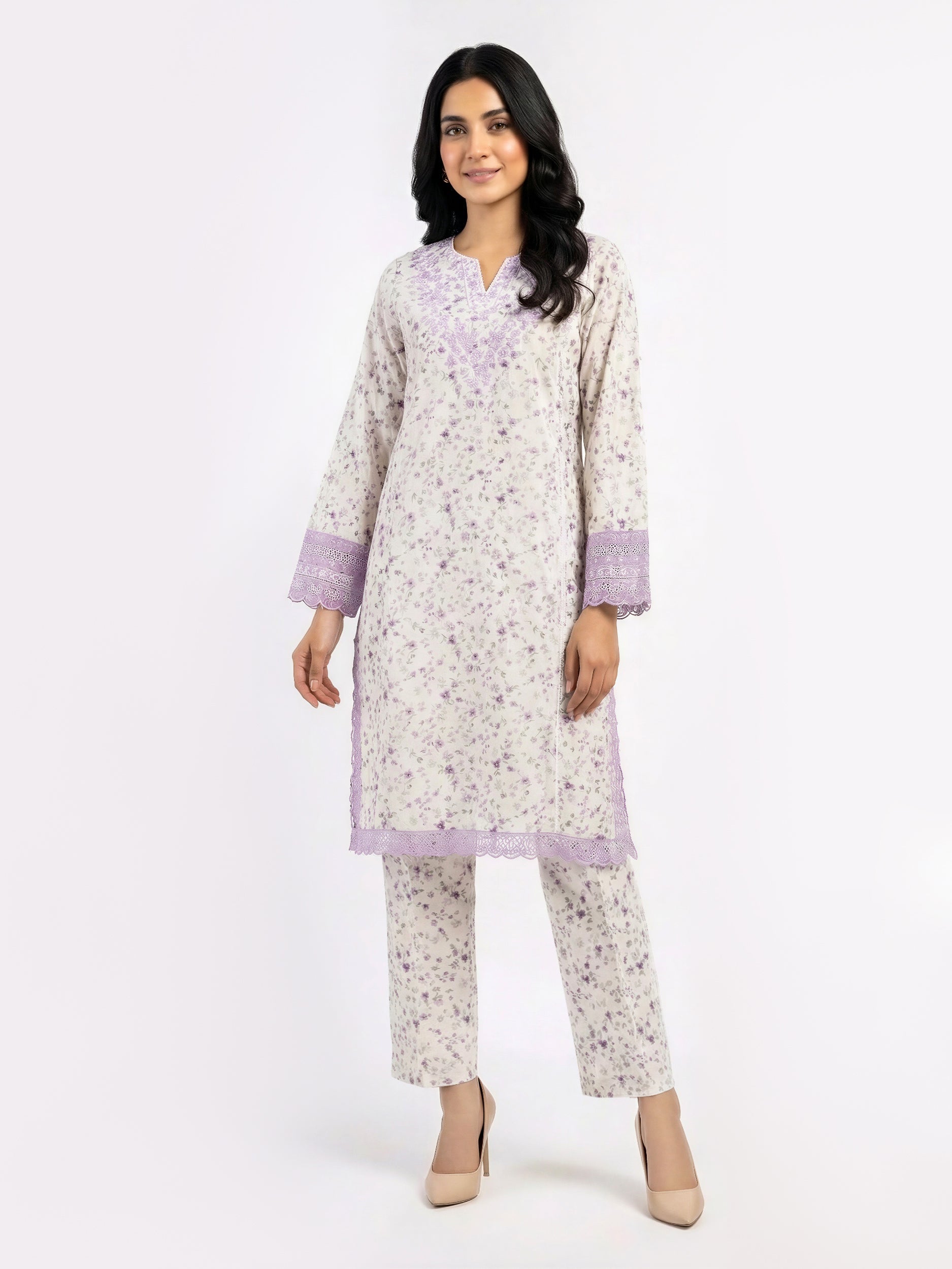 2 Piece Lawn Suit- Embroidered (Pret)