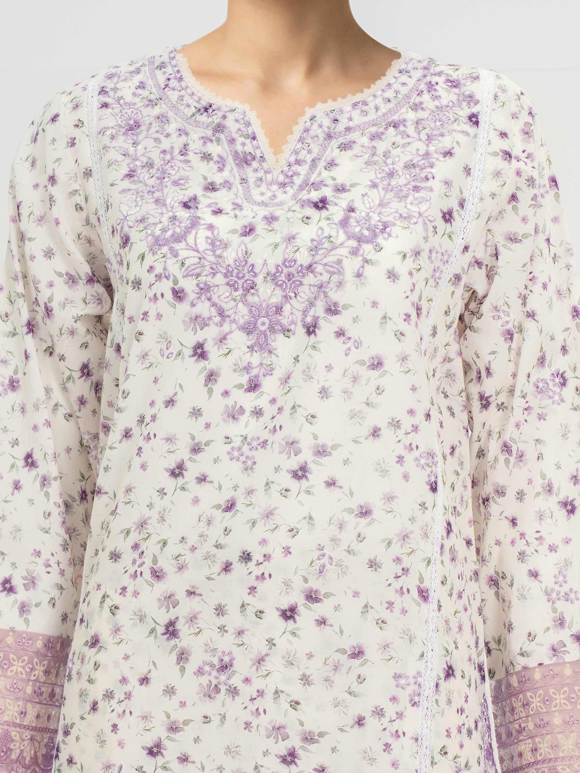 2 Piece Lawn Suit- Embroidered (Pret)