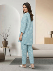 2 Piece Poly Lawn Suit (Pret)