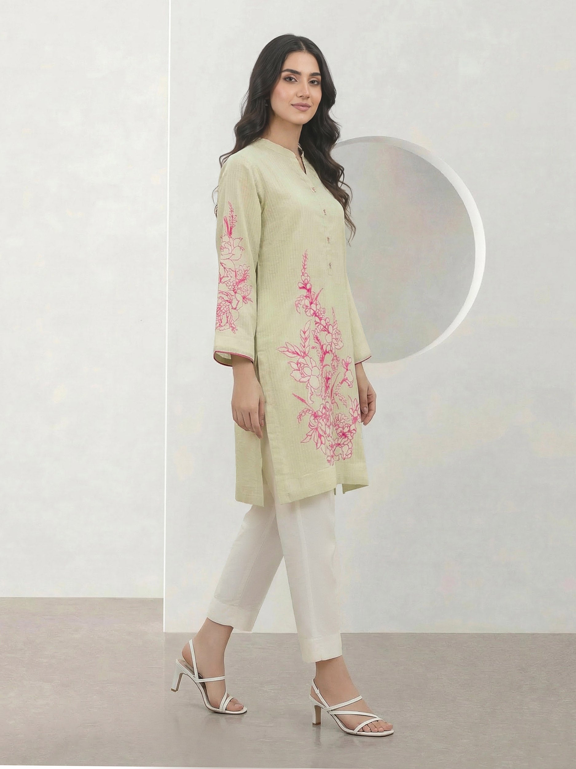 Lawn Shirt-Embroidered (Pret)