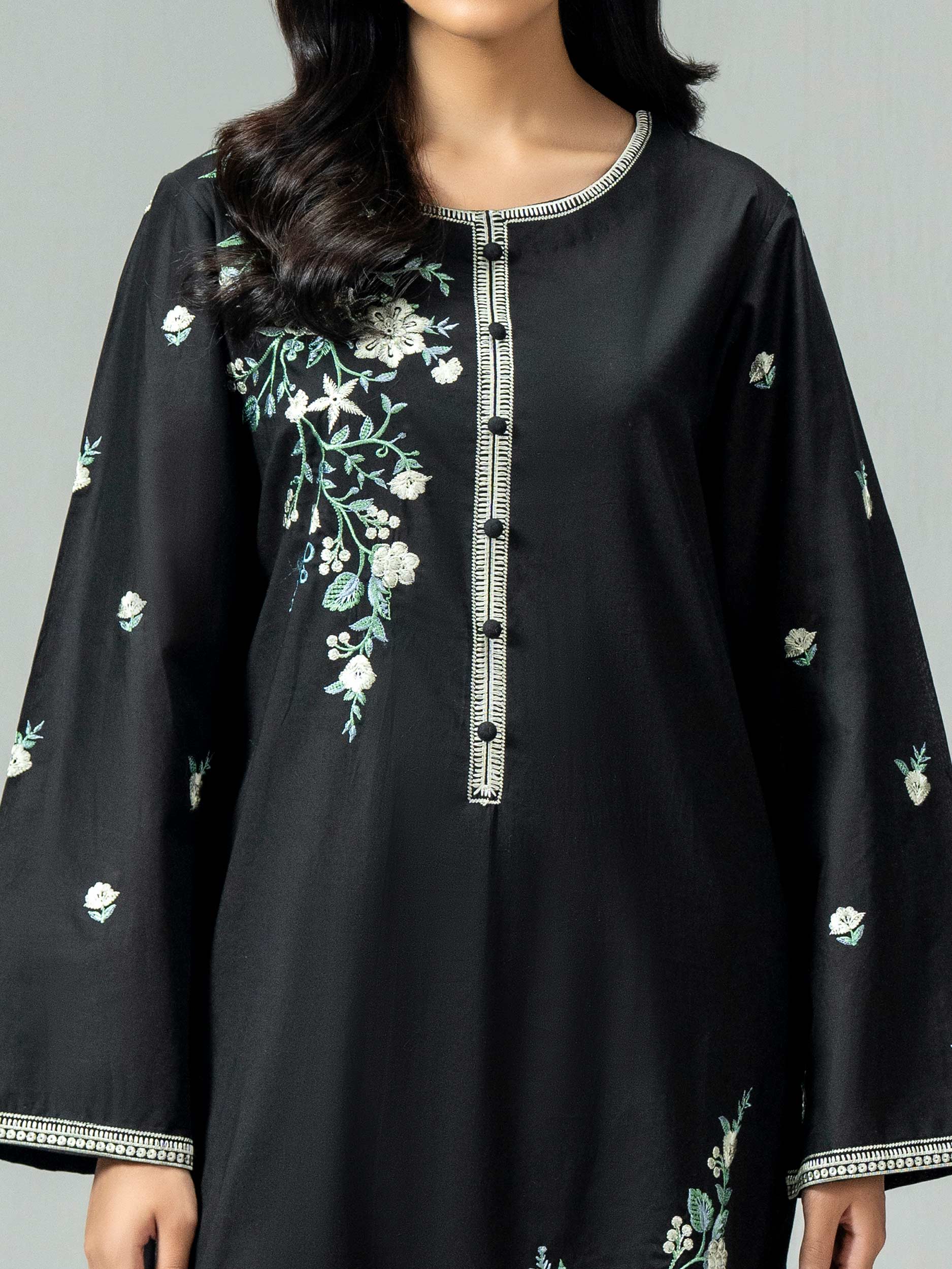 Cambric Shirt-Embroidered (Pret)