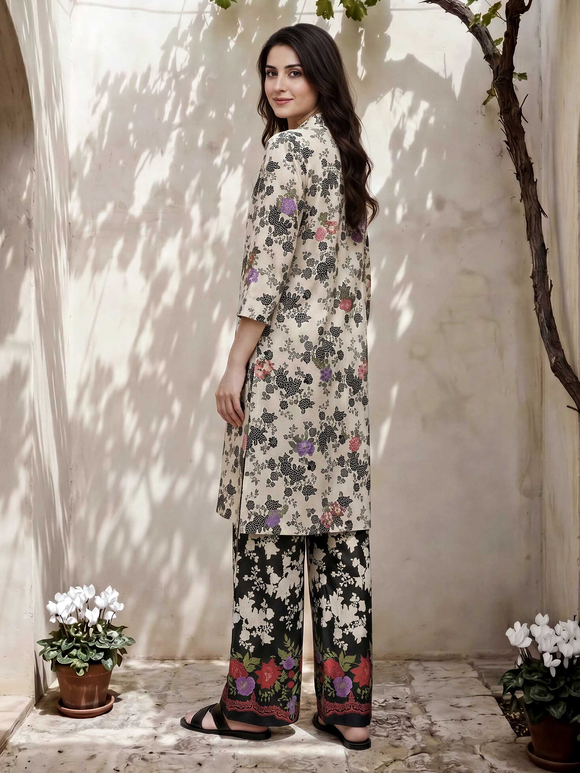 2 Piece Lawn Suit- Embroidered (Pret)