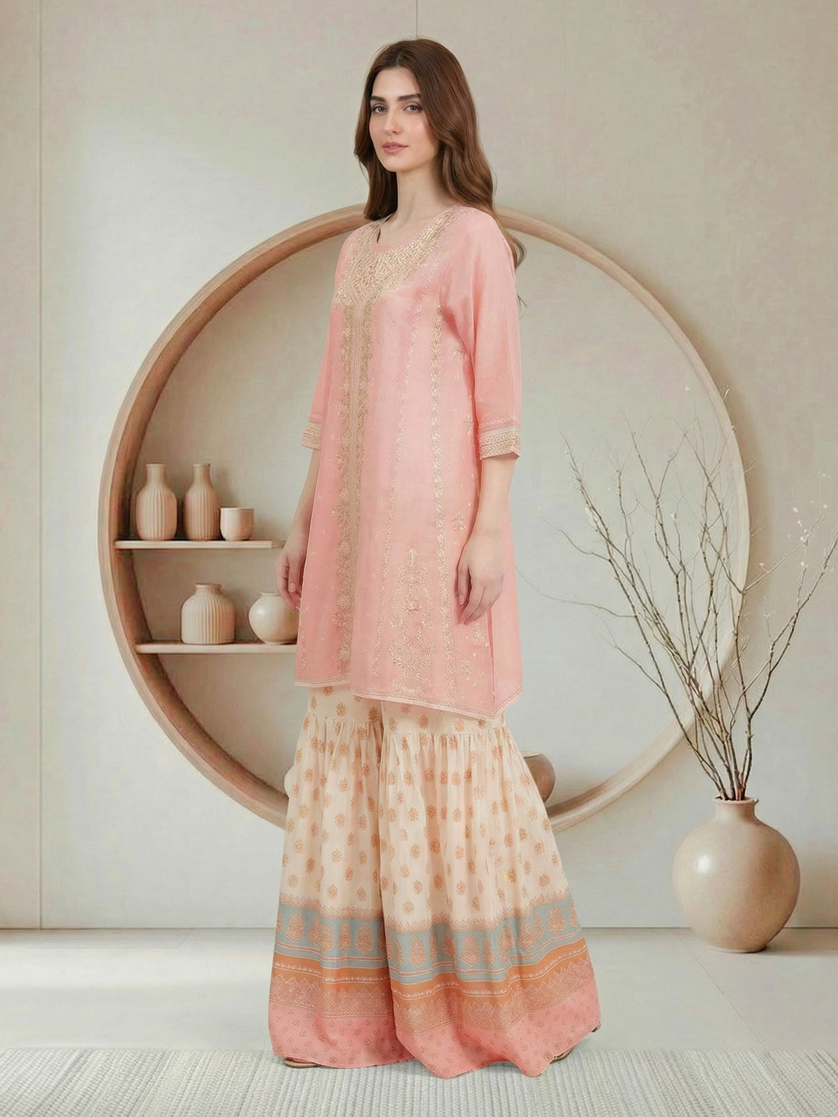 2 Piece Missouri Suit- Embroidered (Pret)
