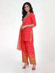 3 Piece Lawn Suit- Embroidered (Pret)