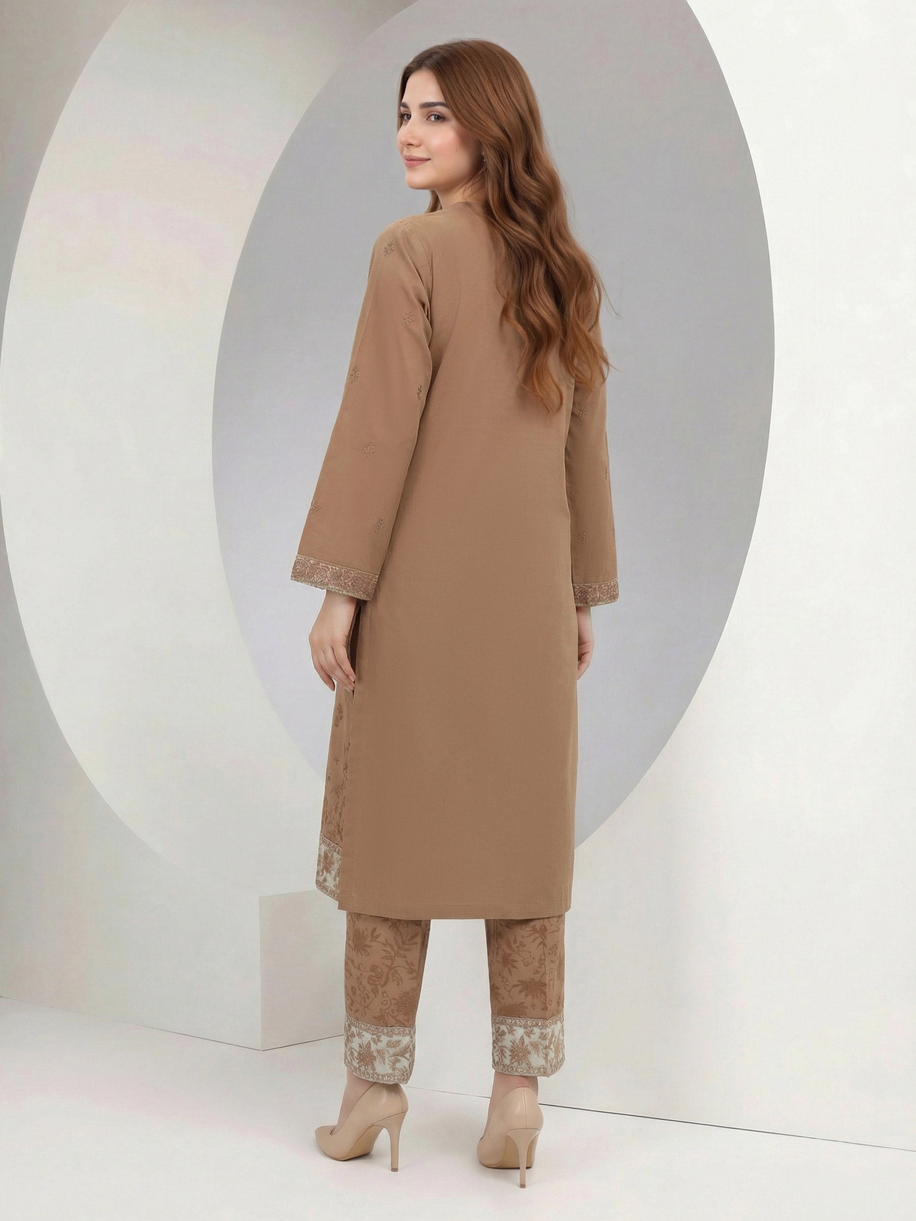 2 Piece Lawn Suit- Embroidered (Pret)