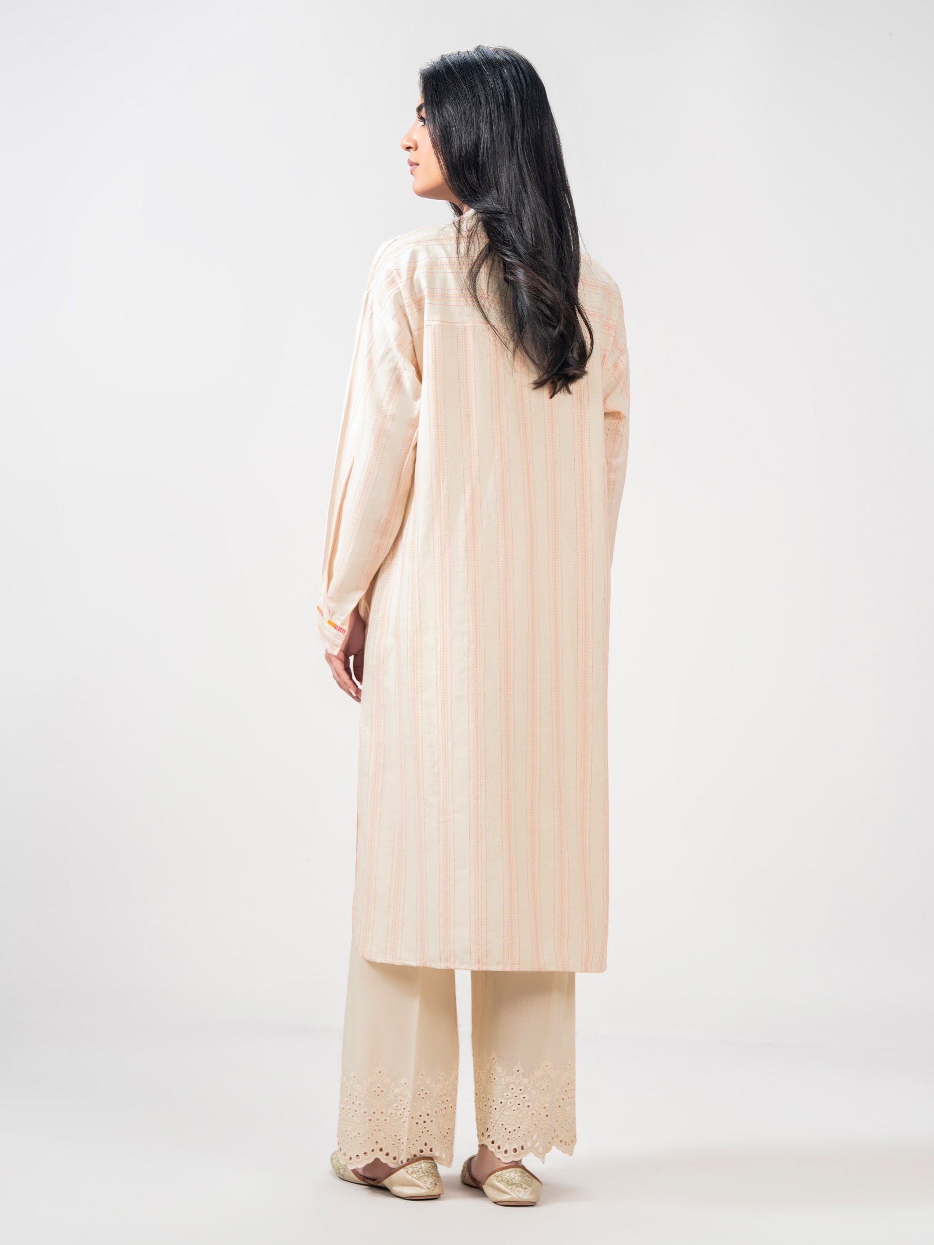 2 Piece Yarn Dyed Suit- Embroidered (Pret)
