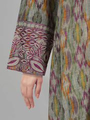 Viscose Slub Kaftan- Embroidered (Pret)