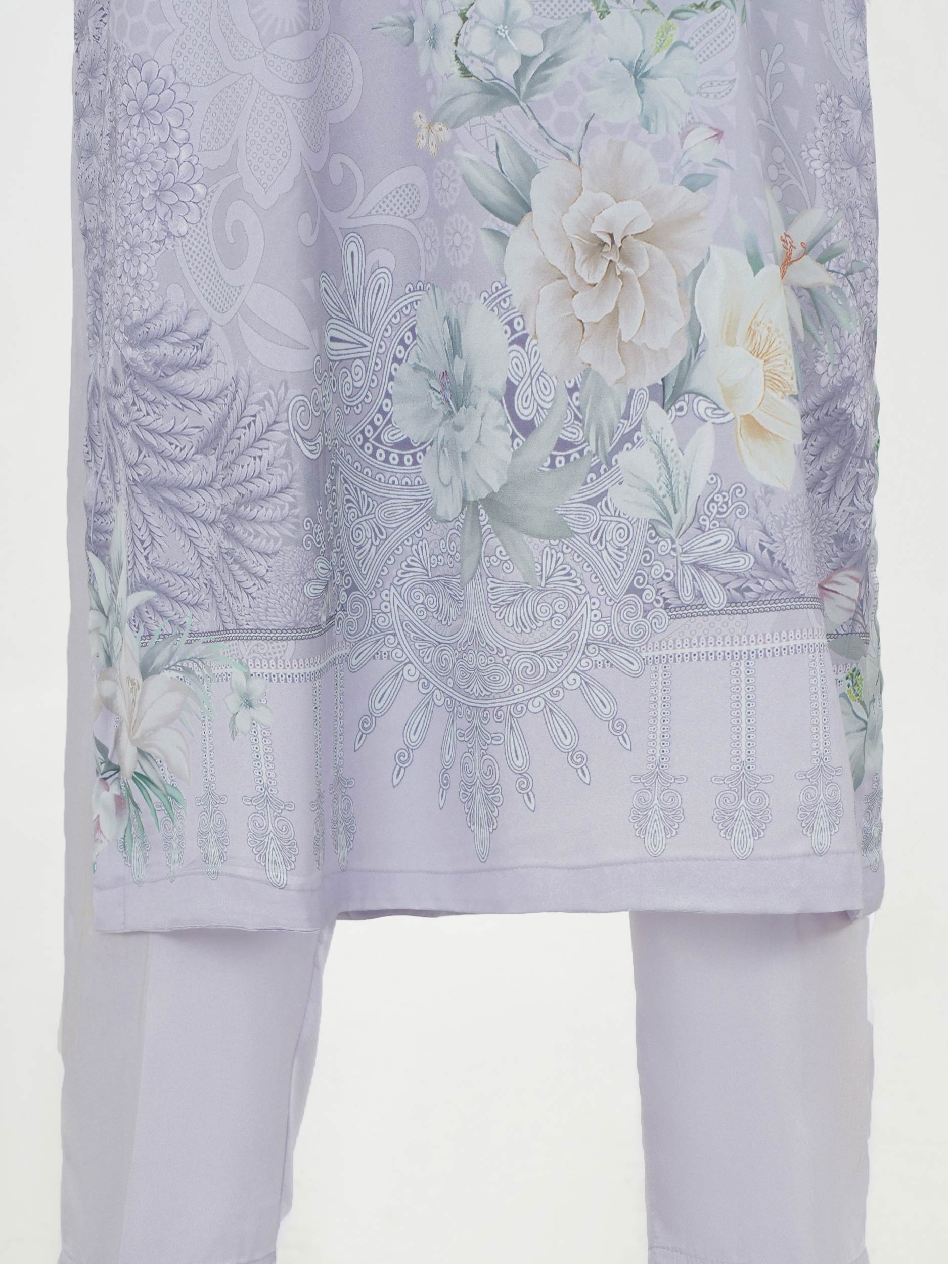 3 Piece Silk Suit- Embroidered (Pret)