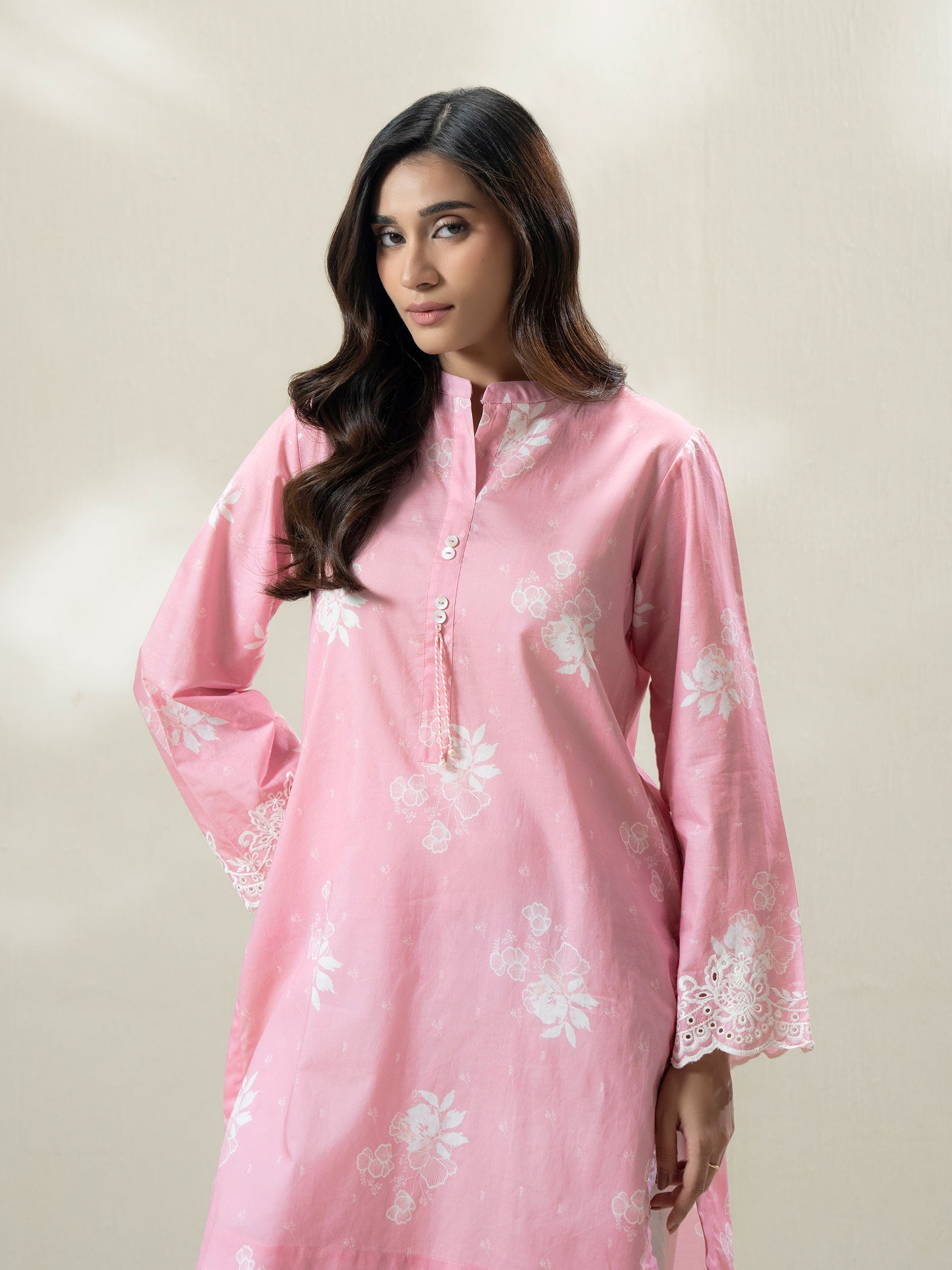 2-Piece Cambric Suit-Embroidered (Pret)