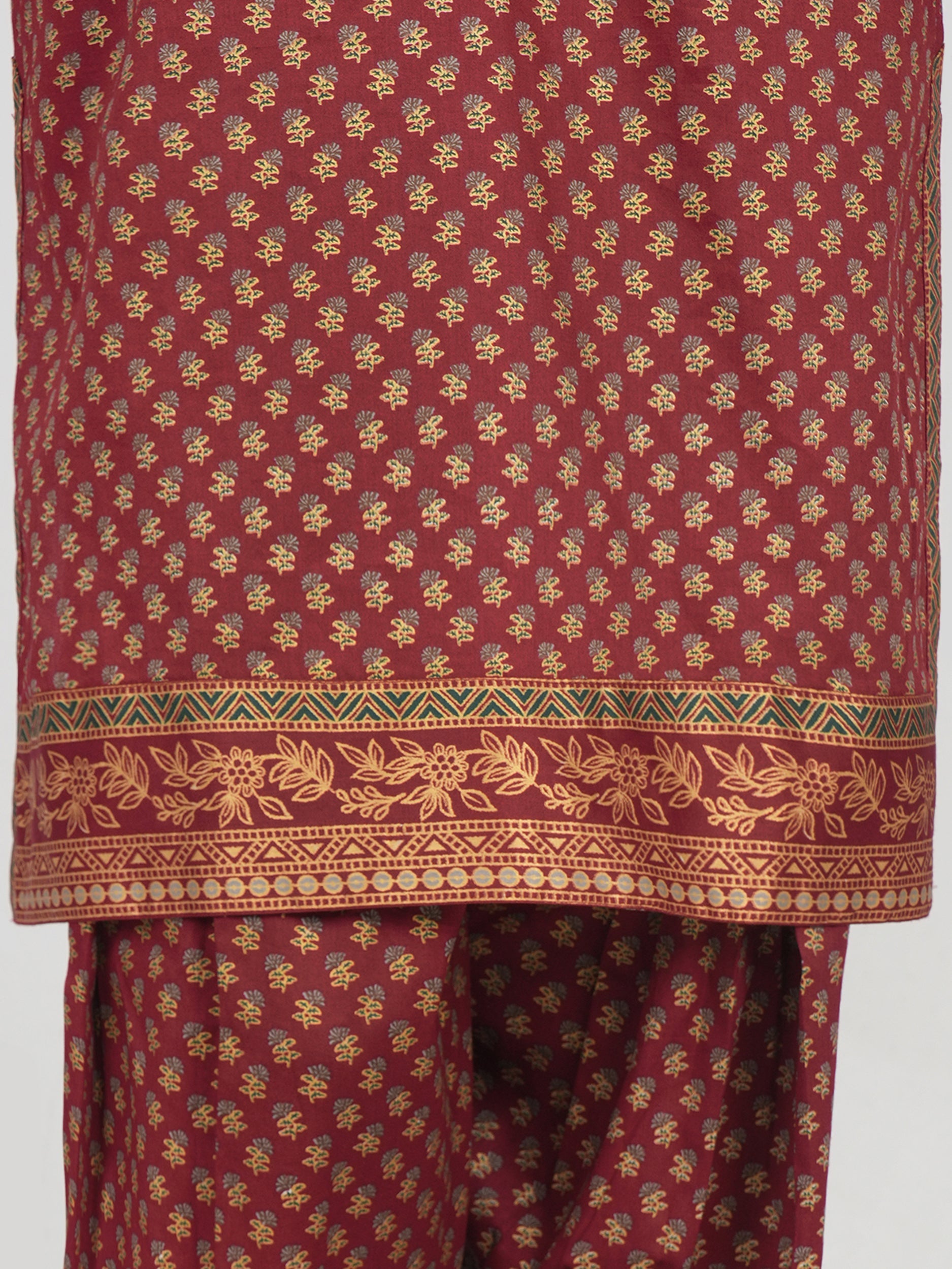 2 Piece Satin Suit- Embroidered (Pret)