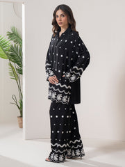 2 Piece Linen Suit- Embroidered (Pret)