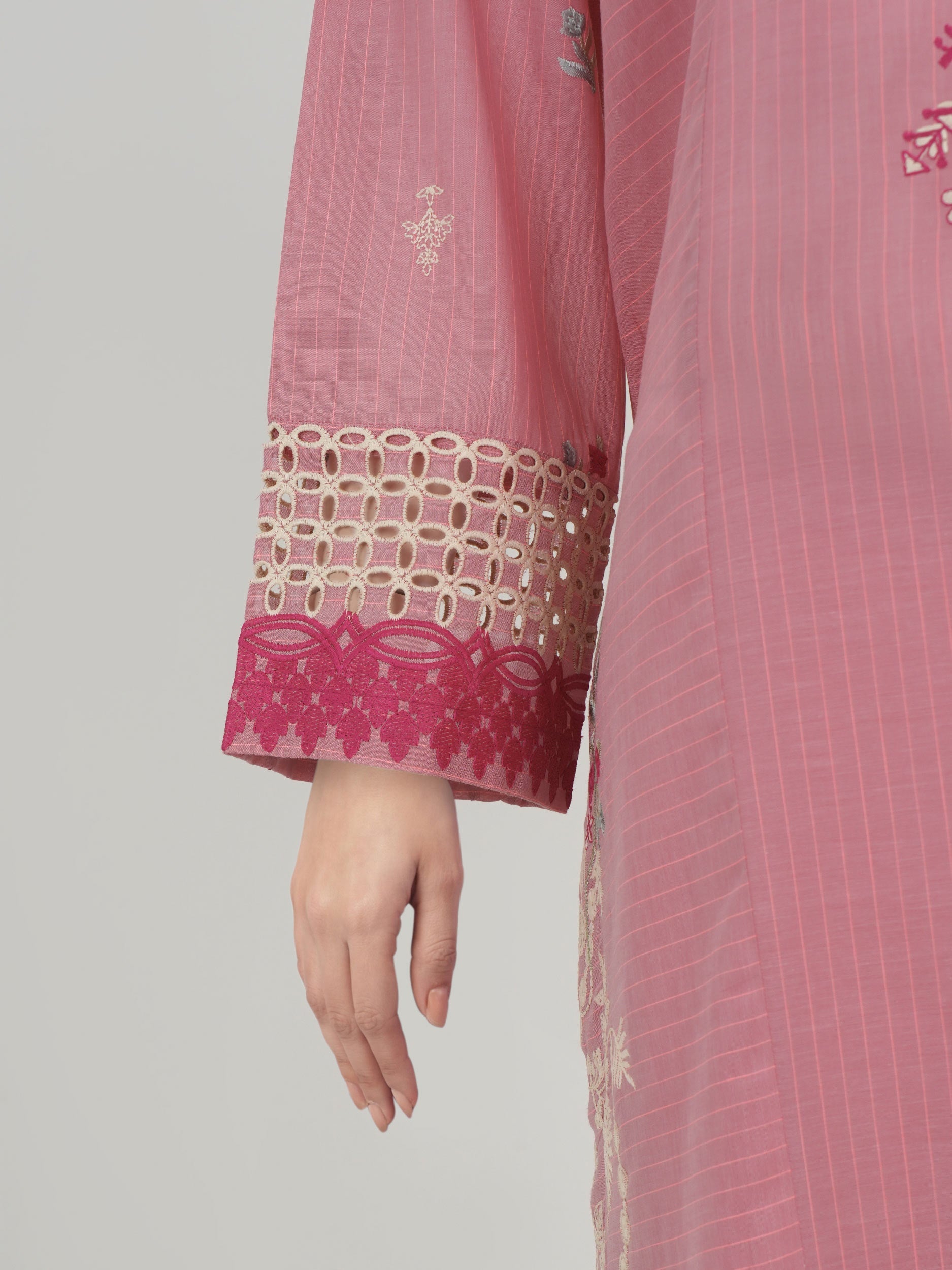 2 Piece Yarn Dyed Suit- Embroidered (Pret)