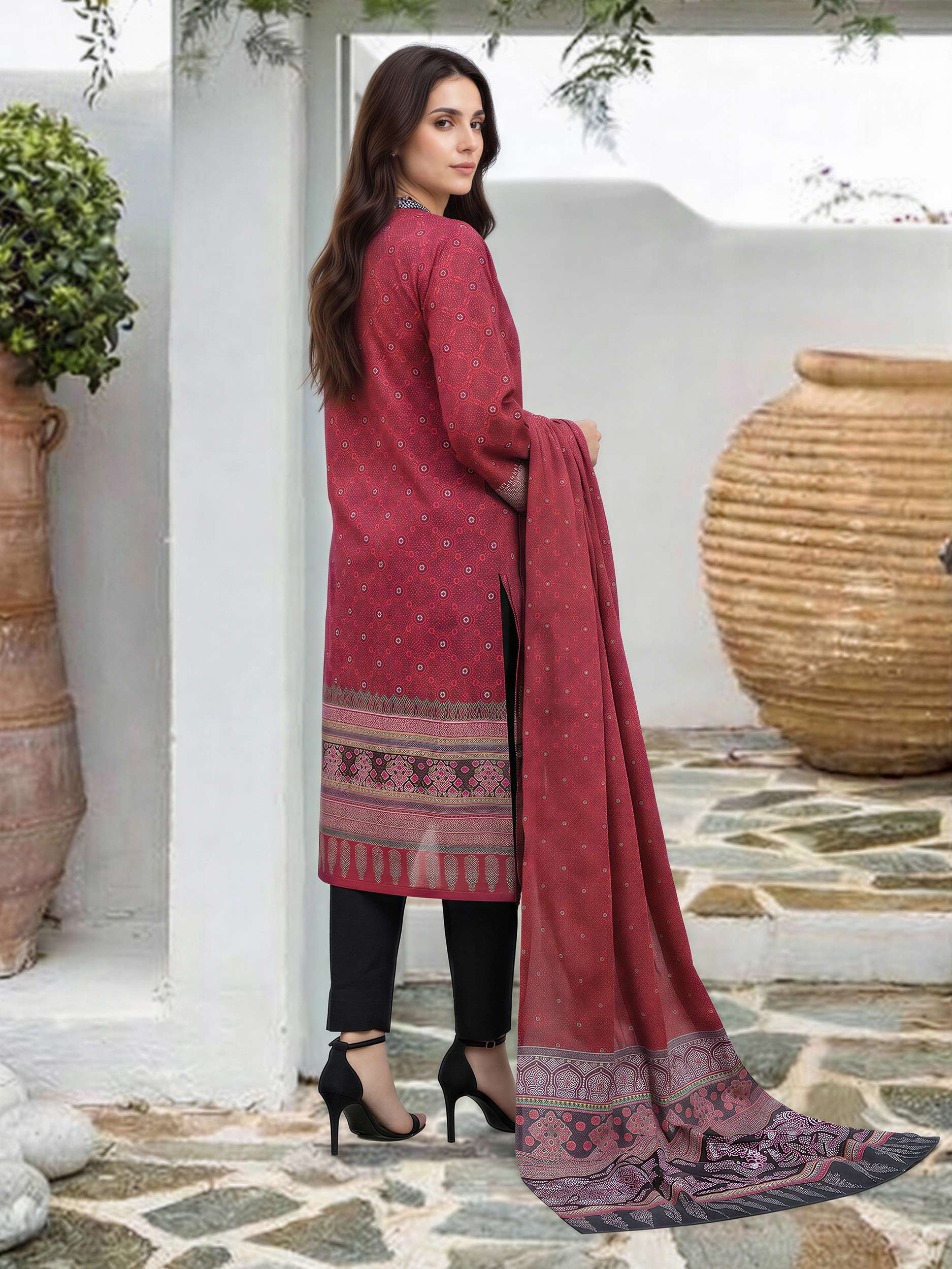 2 Piece Lawn Suit- Embroidered (Pret)